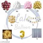 49 Pcs 3rd Birthday Decoration kit, Multicolour, Set of 1