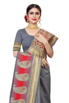 Jacquard Embellished Saree for Women 
