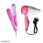 Plastic Hair Dryer with Straightener 