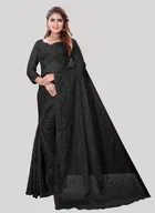 Net Floral Saree for Women 