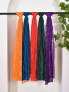 Net Self-Design Dupatta for Women (Multicolor, 2.2 m)