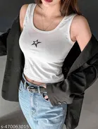 Lycra Top for Women, White 