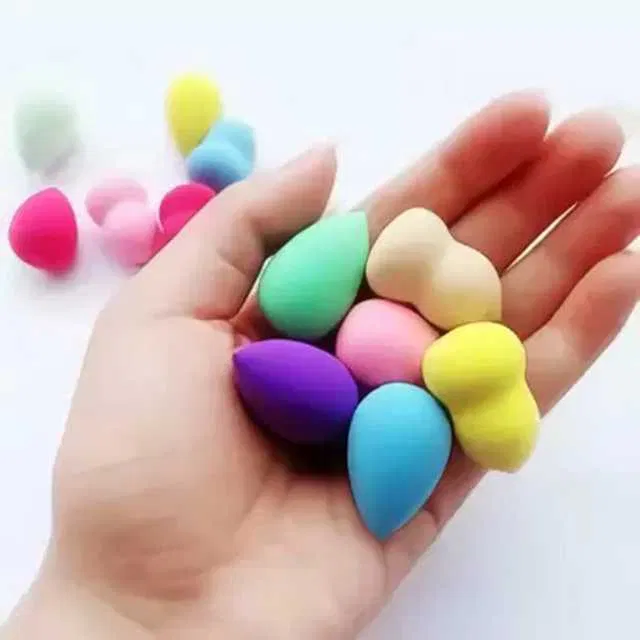 Makeup Blender Mini Sponge Puff (Pack of 5, Multicolor) (SE-1)