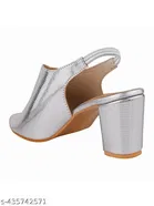 Embellished Pointed Toe Block Heels for Kids 