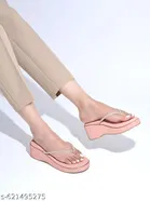 Solid Open Toe Wedges for Women 