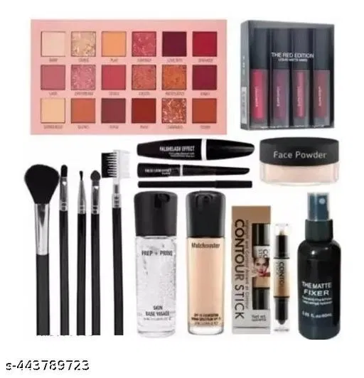 Face Makeup Combo, Multicolor, Set of 1