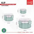 Stainless Steel Microwave Safe Leak & Spill Proof 3 Containers Lunch Box Set 