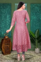 Net Kurti for Women,  Pink  