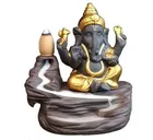 Resin Ganesh Showpiece with 60 Pcs Backflow Smoke Cones 