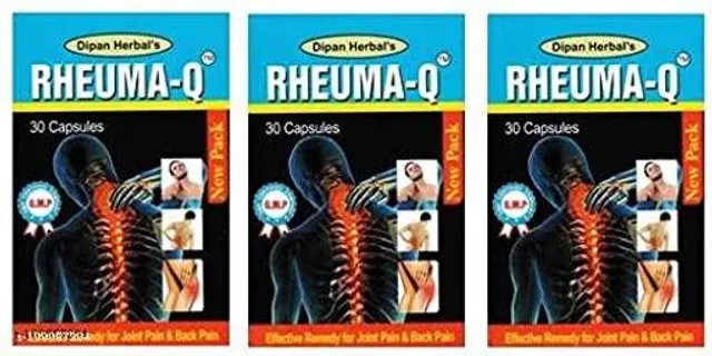 Dipan Herbal'S Rheuma-Q 100% Ayurvedic Capsule For Pain Relief (Pack Of-3)