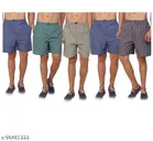 Cotton Blend Shorts for Mens (Multicolor, 28) (Pack of 5)