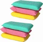 Scratch Proof Kitchen Utensil Scrubber Pads (Multicolor, Pack of 6)