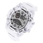 Transparent Digital Watch - For Men Fashionable Transparent Dual Display Sport Watch for Men 