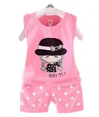 Hosiery Printed Clothing Set for Kids 