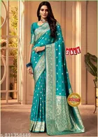Kanjeevaram Saree with Zari Woven for Women 