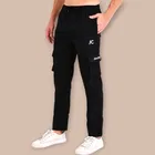 Lycra Nylon Logo Printed Track Pant for Men 