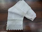 Cotton Solid Salwar for Women, White 
