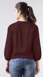 Rayon Solid Top for Women 