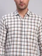 Cotton Blend Checked Shirts for Men, Multicolor 