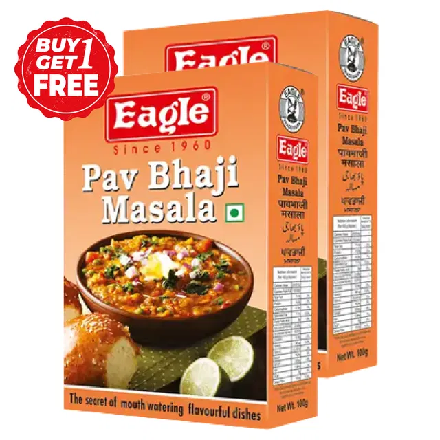 ईगल पाव भाजी मसाला 2X100 ग्राम (1 के साथ 1 मुफ्त)