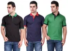 Polo Solid T-shirts for Men, Pack of 3 