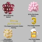 58 Pcs 3rd Birthday Decoration kit, Multicolour, Set of 1