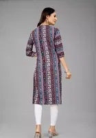 Crepe Printed Kurti for Women 