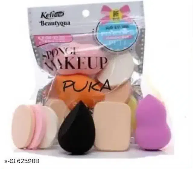 Silicone Makeup Blenders (Multicolor, Pack of 6)