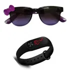 UV Protected Sunglass with Digital Watch for Boys & Girls 