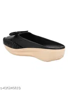 Solid Synthetic Loafers for Girls 
