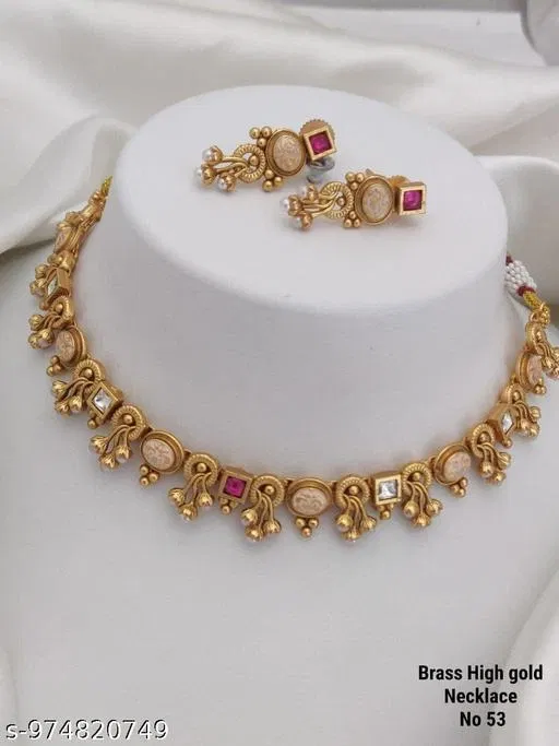 Jewellery Set for Women (Maroon, Free Size)