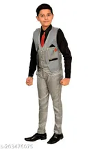 3 Pcs Coat Pant Set for Boys 