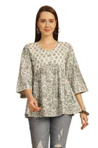 Cotton Printed Top for Women 