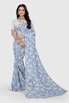 Georgette Printed Saree for Women 