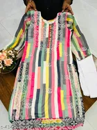 Cotton Printed Kurti with Pant for Women 