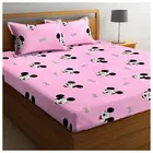 Glace Cotton Printed Double Bedsheet with 2 Pillow Covers 