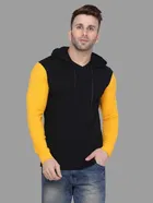 Cotton Blend Graphic Hoodie for Men 