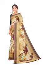 Georgette Printed Saree for Women 