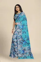 Georgette Printed Saree for Women 