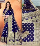 Soft Silk Zari Woven Saree for Women 