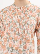 Womens Ethnic motif printed rayon short Kurti 