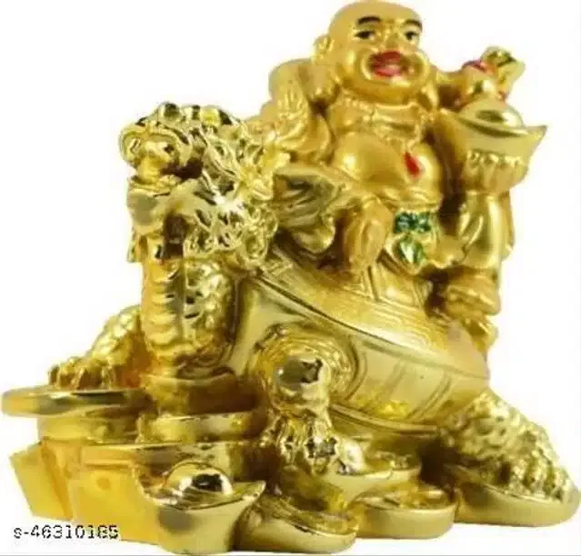 Laughing Buddha Idol (Gold)