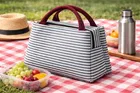 Blue Stripe Insulated thermal Lunch Bag