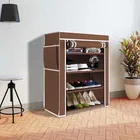Lightweight 4 Layer PVC [Plastic] Multipurpose Organiser with Brown zip cover [DIY] Do-It-Yourself