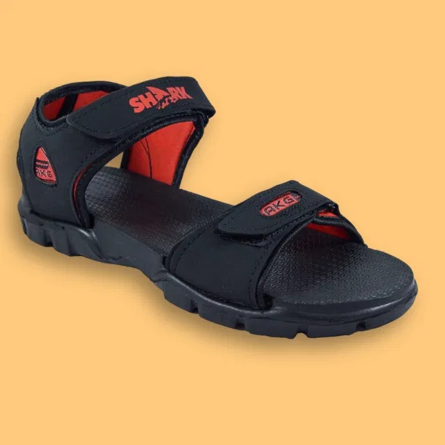 Sandals for Men (Black, 8)