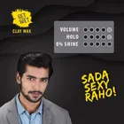 Set Wet Styling Hair Clay Wax - Strong Hold, Ultra Matte Finish, 60 g