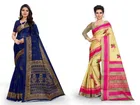 Khadi Silk Printed Saree for Women 