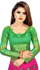 Trendy Banarasi Saree with Blouse Piece For Women 