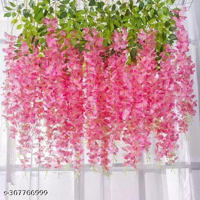 Plastic Artificial Flower (Multicolor, Pack of 6)