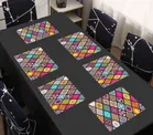 Grover Table Placemats for Kitchen/Dining Table Pack of 6 Abstract Multicolor